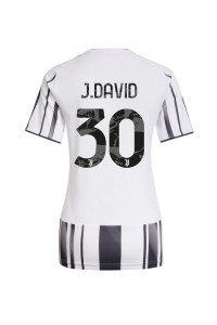 Juventus Jonathan David #30 Fotballdrakt Hjemme Klær Dame 2025-26 Korte ermer